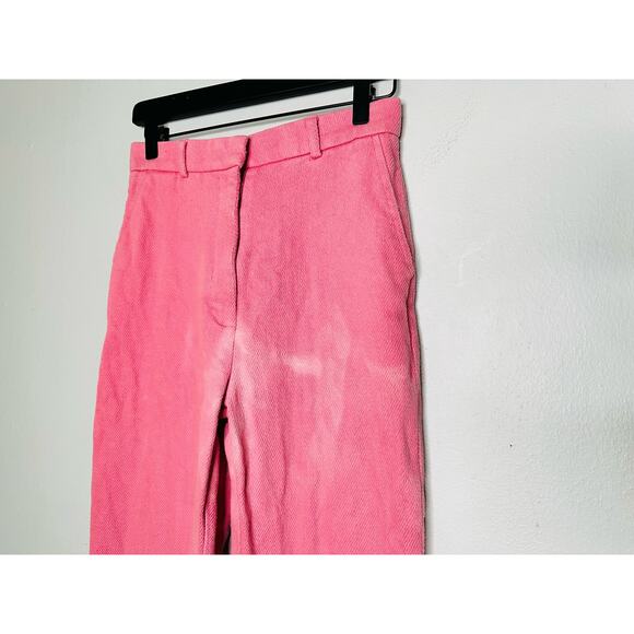 THEBE MAGUGU Pink Straight Leg Trousers Pants Size Medium - Picture 2 of 8